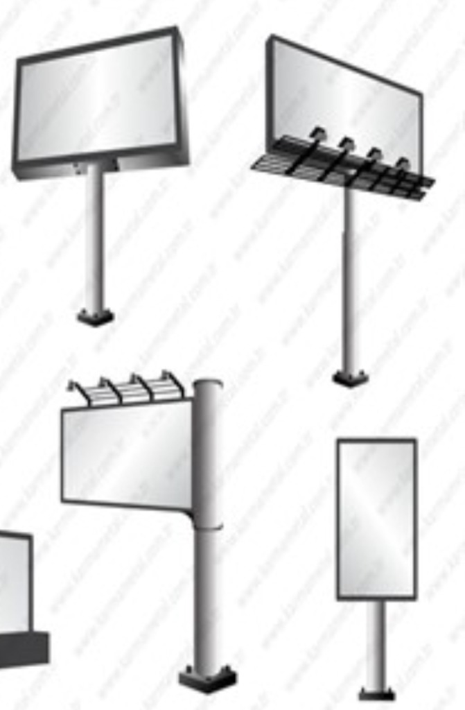 Tekla Werbesäule Zeichnung